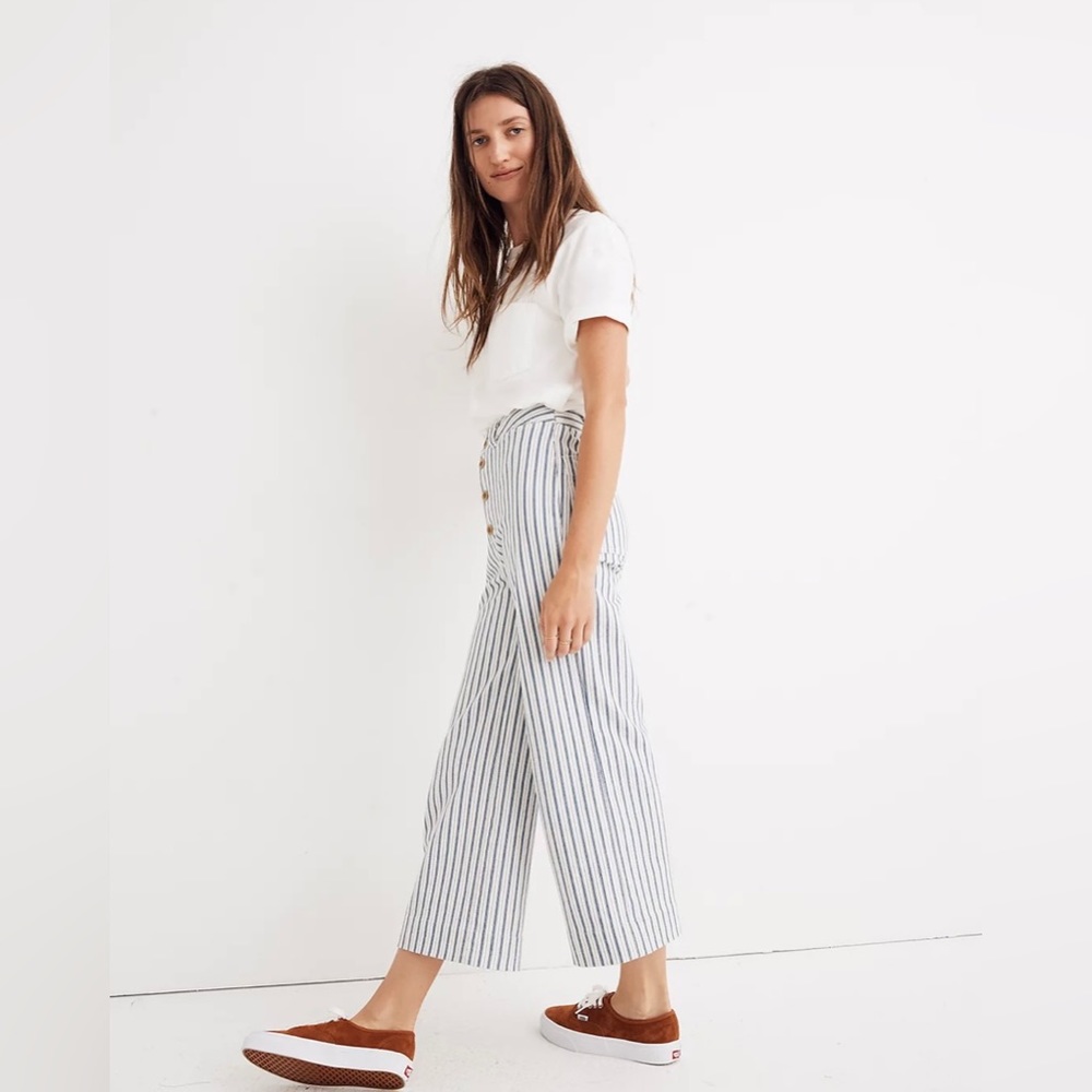 Madewell Emmett Wide-Leg Crop Pants Size 26